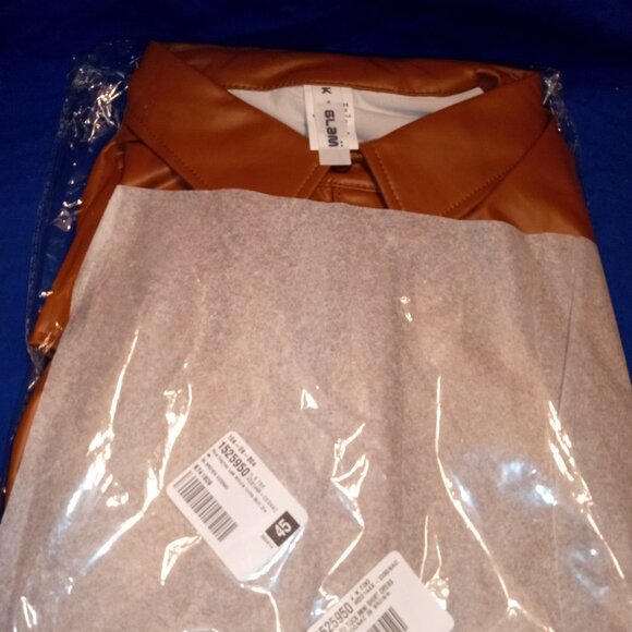 Plus Cognac I AM THE PARTY Invite Shirt Dress ( BRAND NEW !!!! ) - Picture 5 of 5